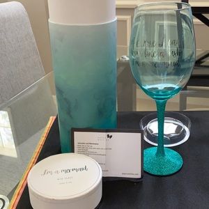 ❤️NIB "I’m a Mermaid" Tall Wine Glass